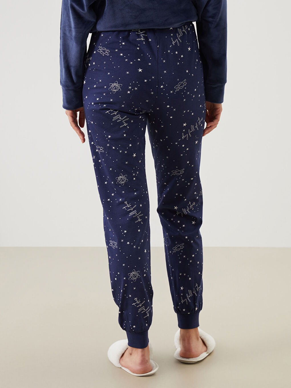 LCW DREAM Elasticated Waist Printed Women's Jogger Pyjama Bottoms -W55873Z8-LSJ