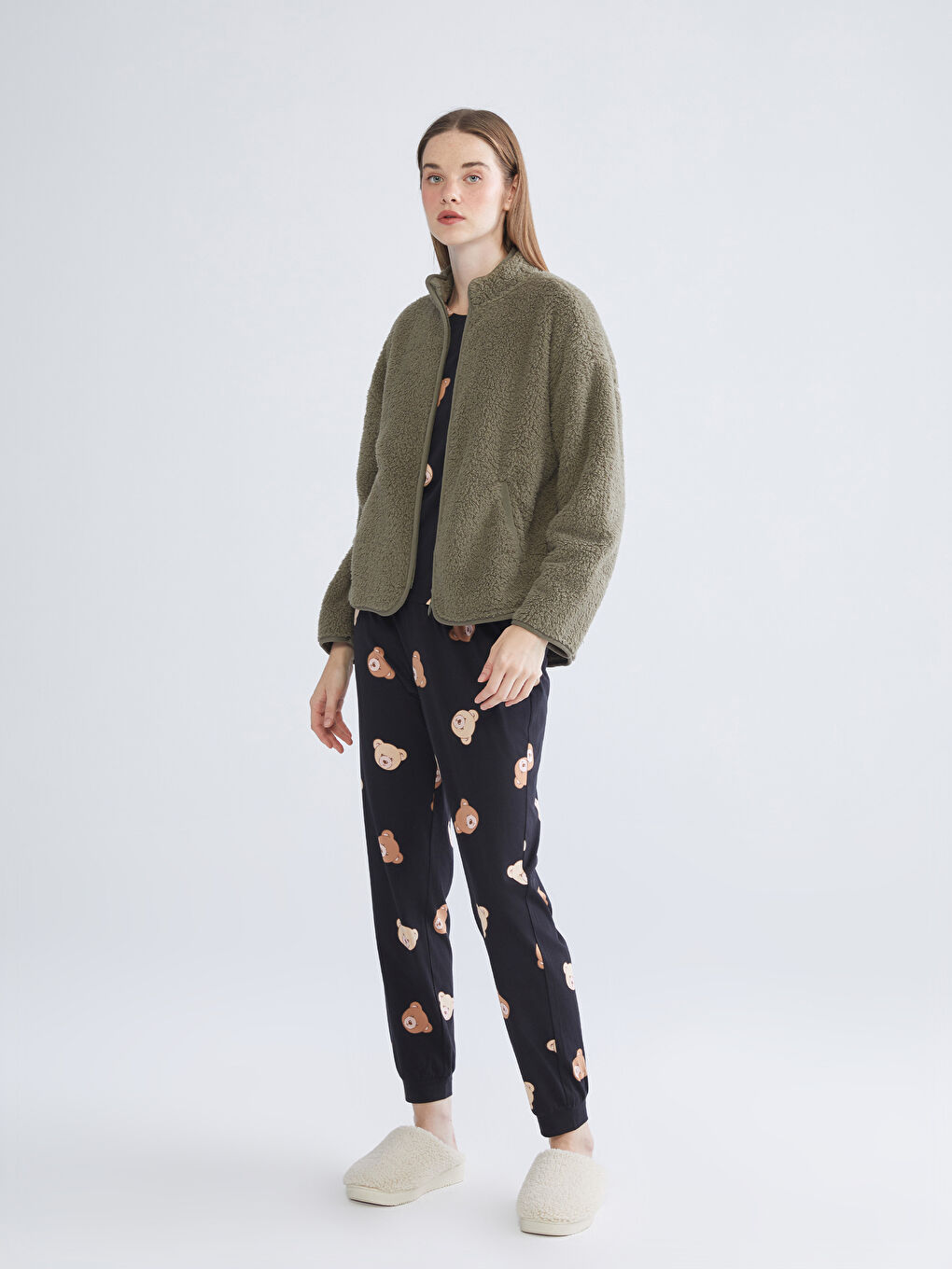 Woman GREEN Pyjama Top-1