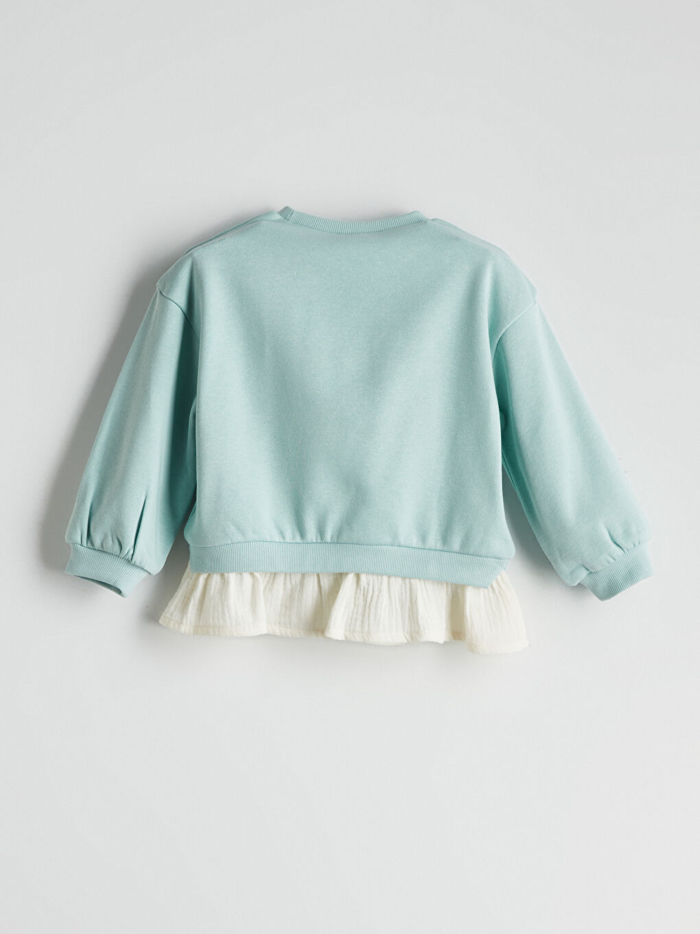 LCW Kids Crew Neck Floral Girls' Sweatshirt -W55987Z1-FFV