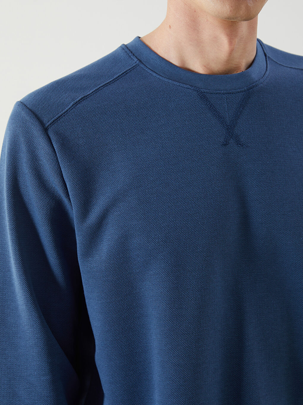Sweat-shirt à Manches Longues pour Hommes avec Col Rond-2