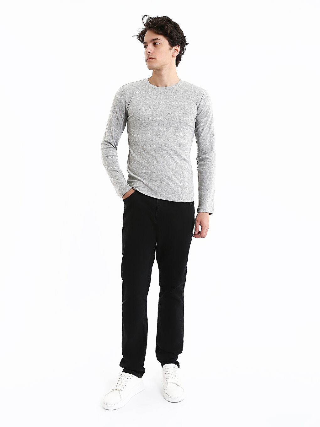 Sweat-shirt pour Hommes à Col Rond-1