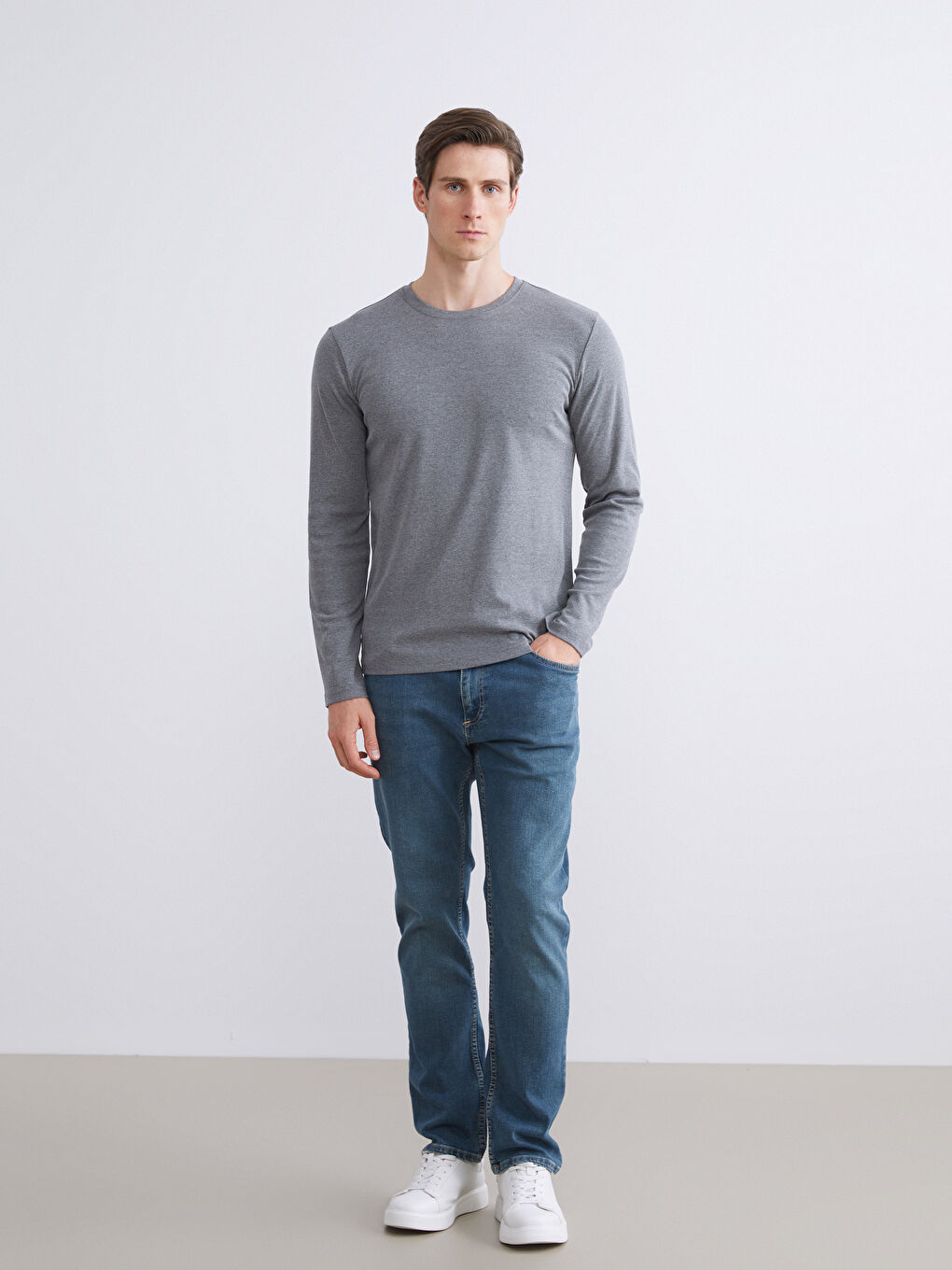 Sweat-shirt pour Hommes à Col Rond-3
