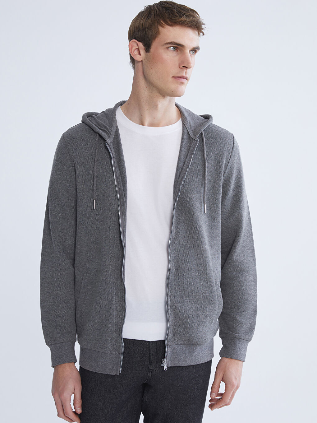 Sweat zippé à capuche pour Hommes