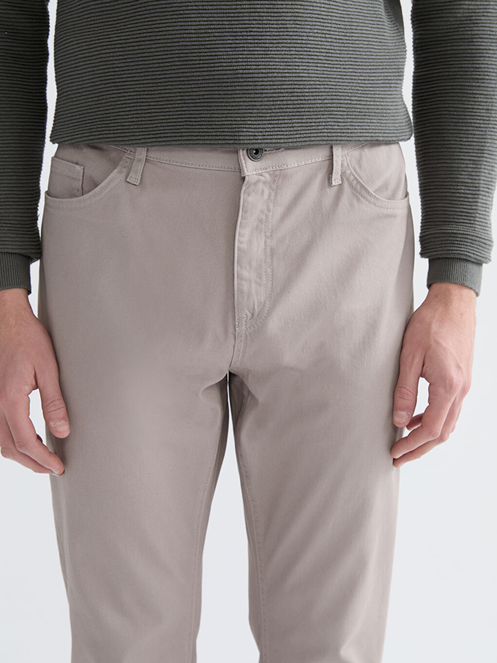 بنطلون تشينو جبردين بقصة رفيعة-2