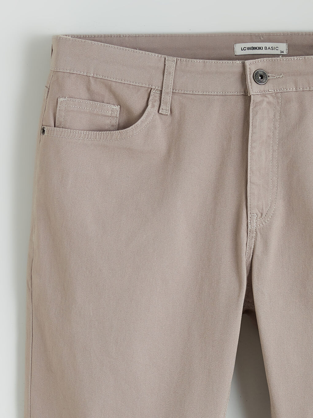 بنطلون تشينو جبردين بقصة رفيعة-5