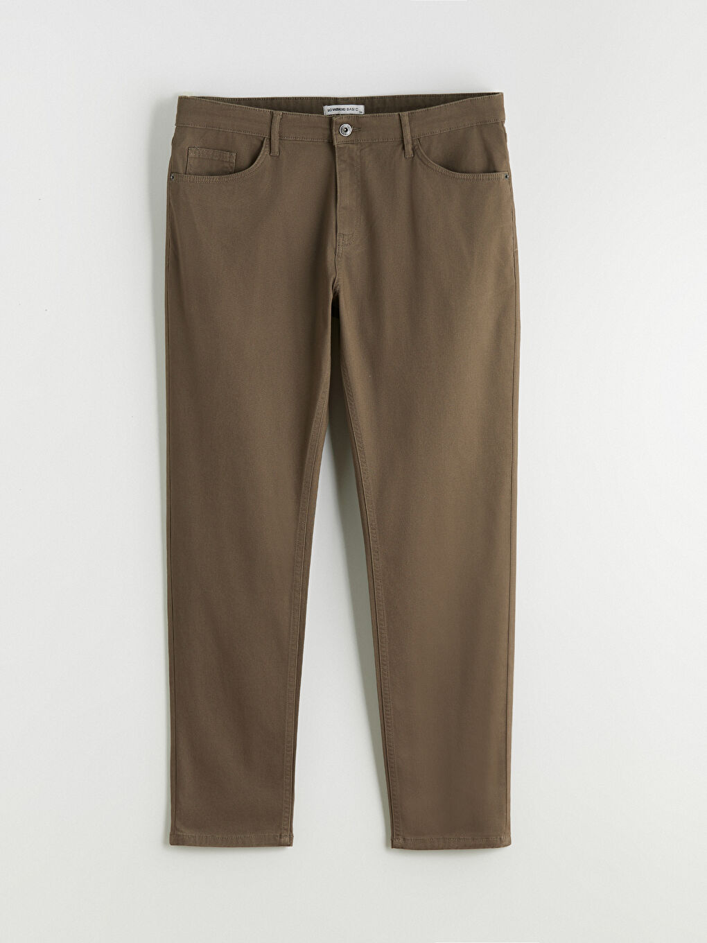 Slim Fit Gabardine Chino Trousers-4