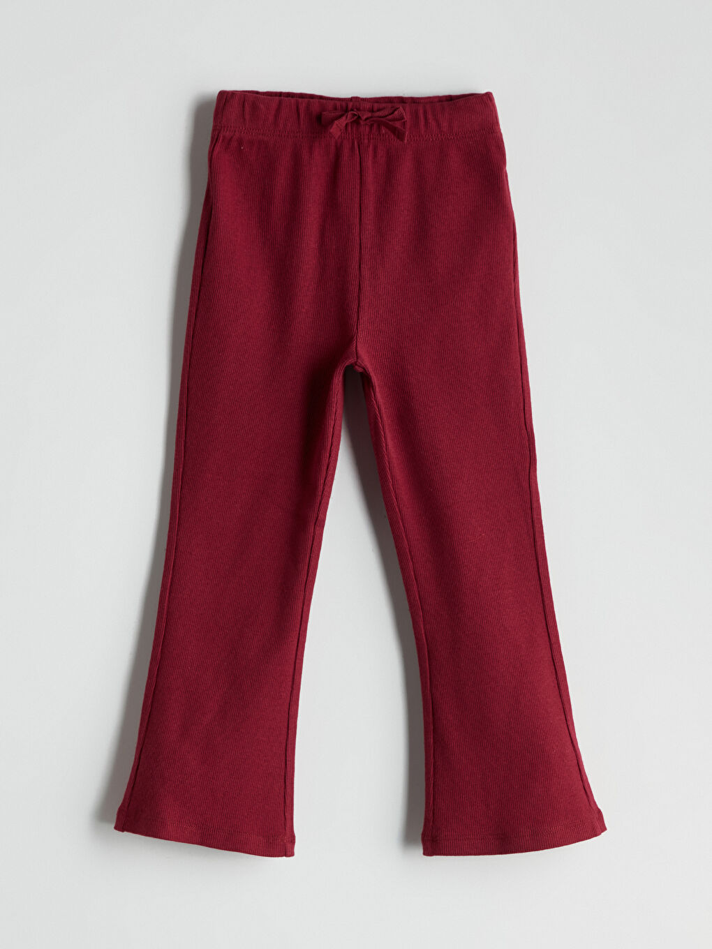 LCW Kids Elasticated Waist Flared Leg Girls' Leggings -W56004Z1-HFC