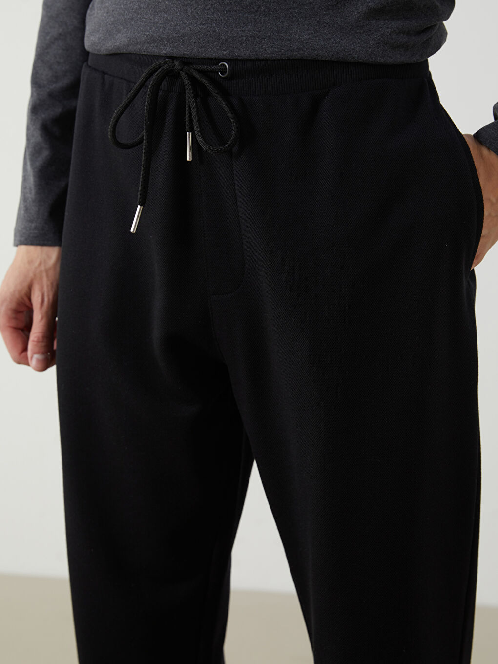 Pantalon de Survêtement Uni Piqué Pour Hommes-2