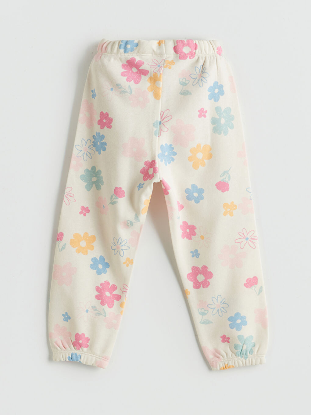 LC Waikiki Elasticated Waist Floral Girls' Sweatpants -W56012Z1-LRA