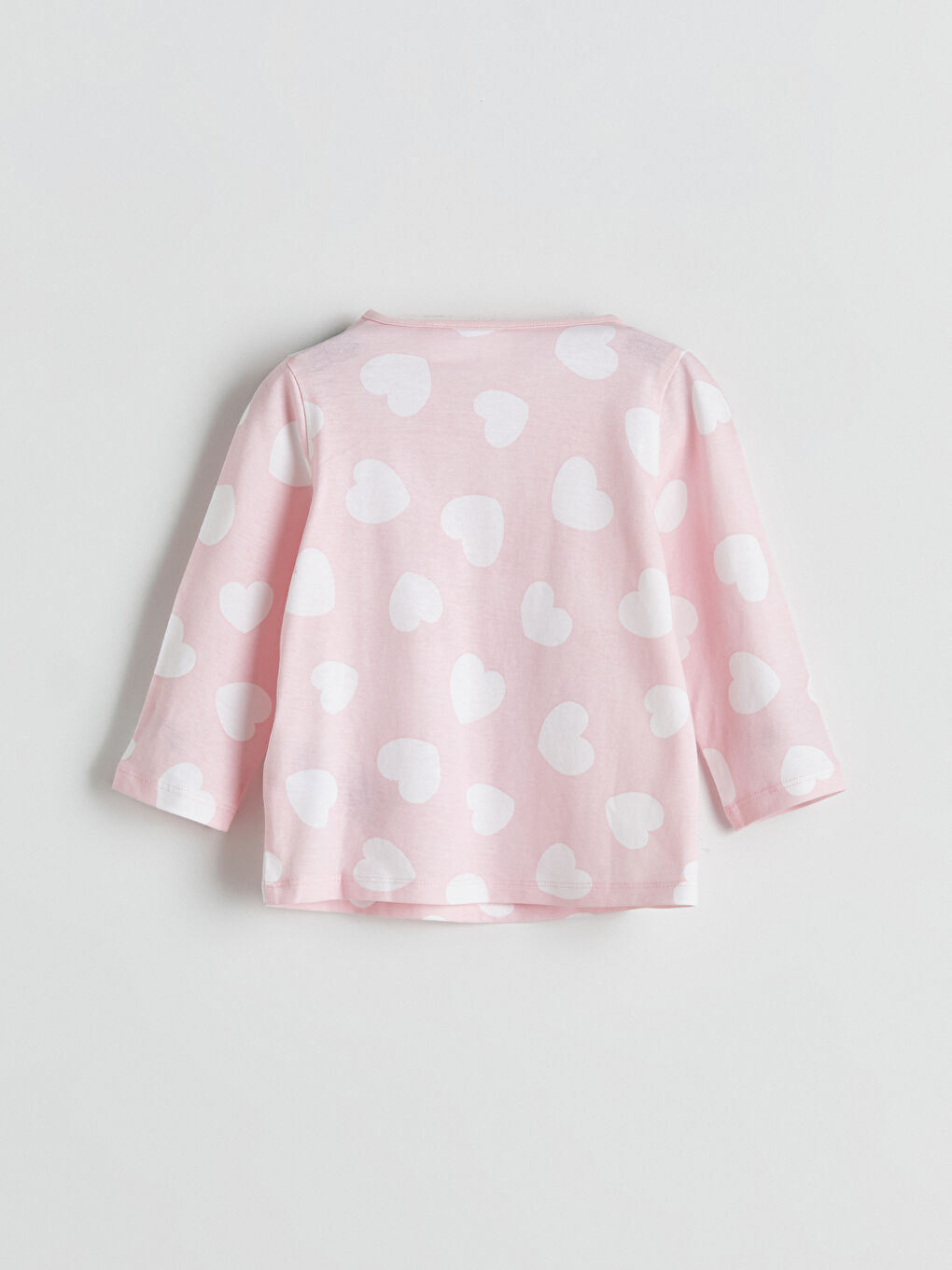 LCW baby Crew Neck Minnie Mouse Printed Baby Girls' Pyjama Set -W56020Z1-LT4