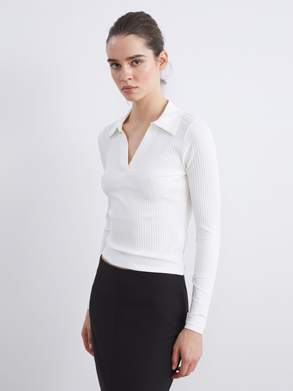 T-shirt à Col Polo pour Femmes