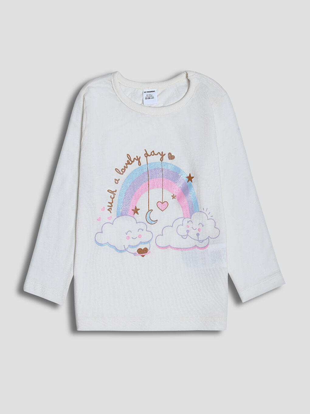 Printed Girls' Pyjama Set-1