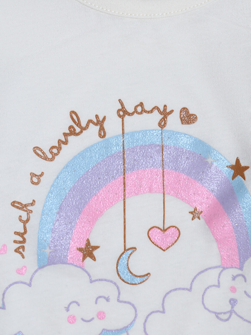 Printed Girls' Pyjama Set-3