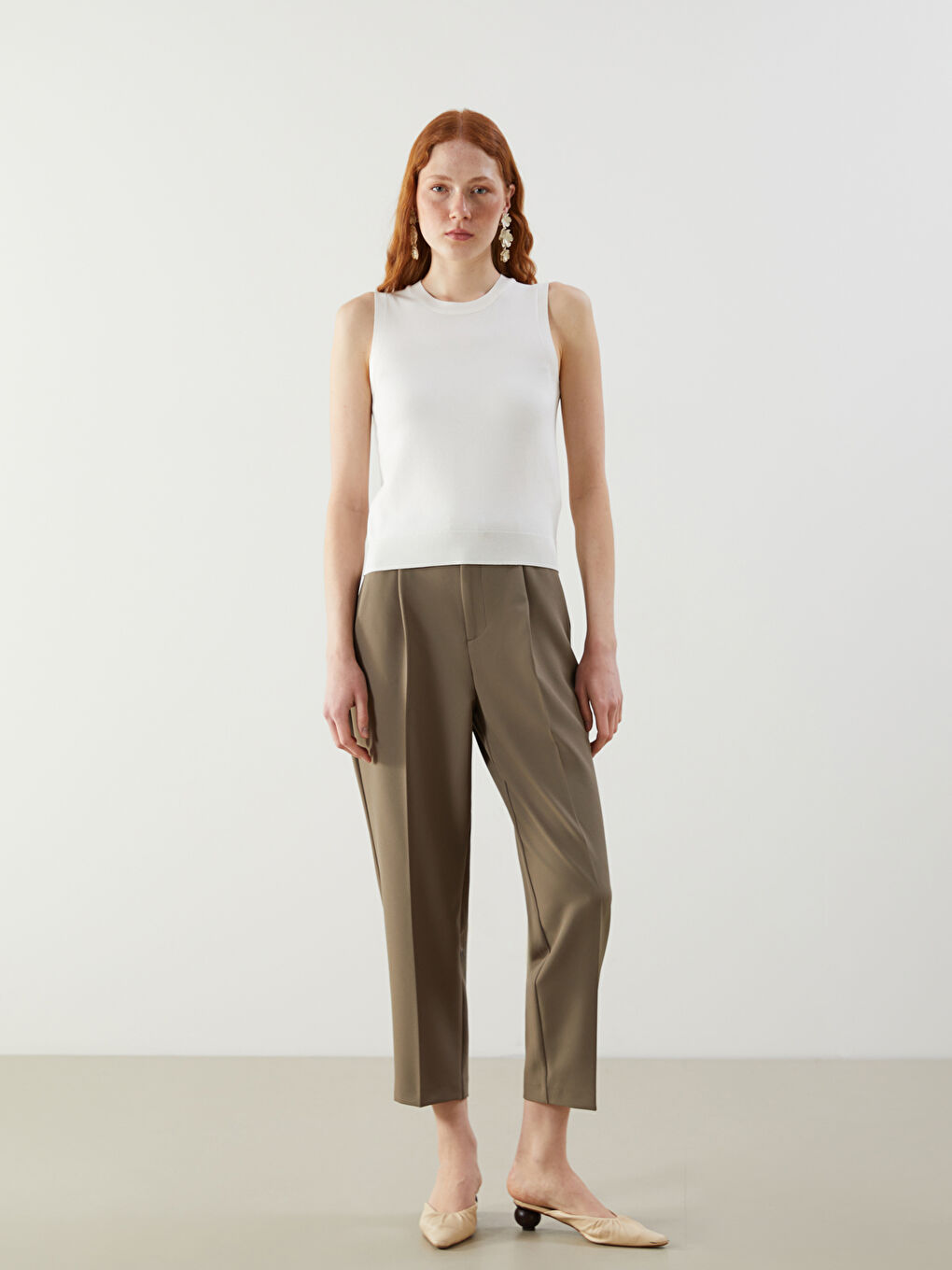 LCW Vision Crew Neck Women's Knitwear Tank Top -W56038Z8-R9J
