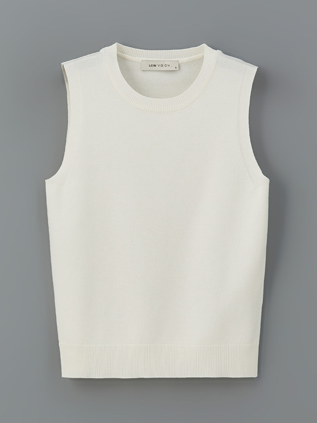 LCW Vision Crew Neck Women's Knitwear Tank Top -W56038Z8-R9J