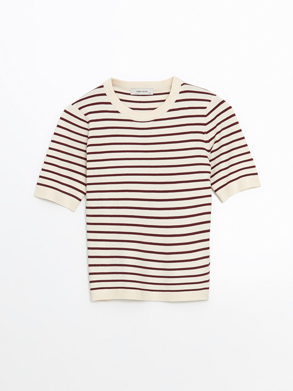 LCW Vision Crew Neck Striped Women's Knitwear Sweater -W56042Z8-LET