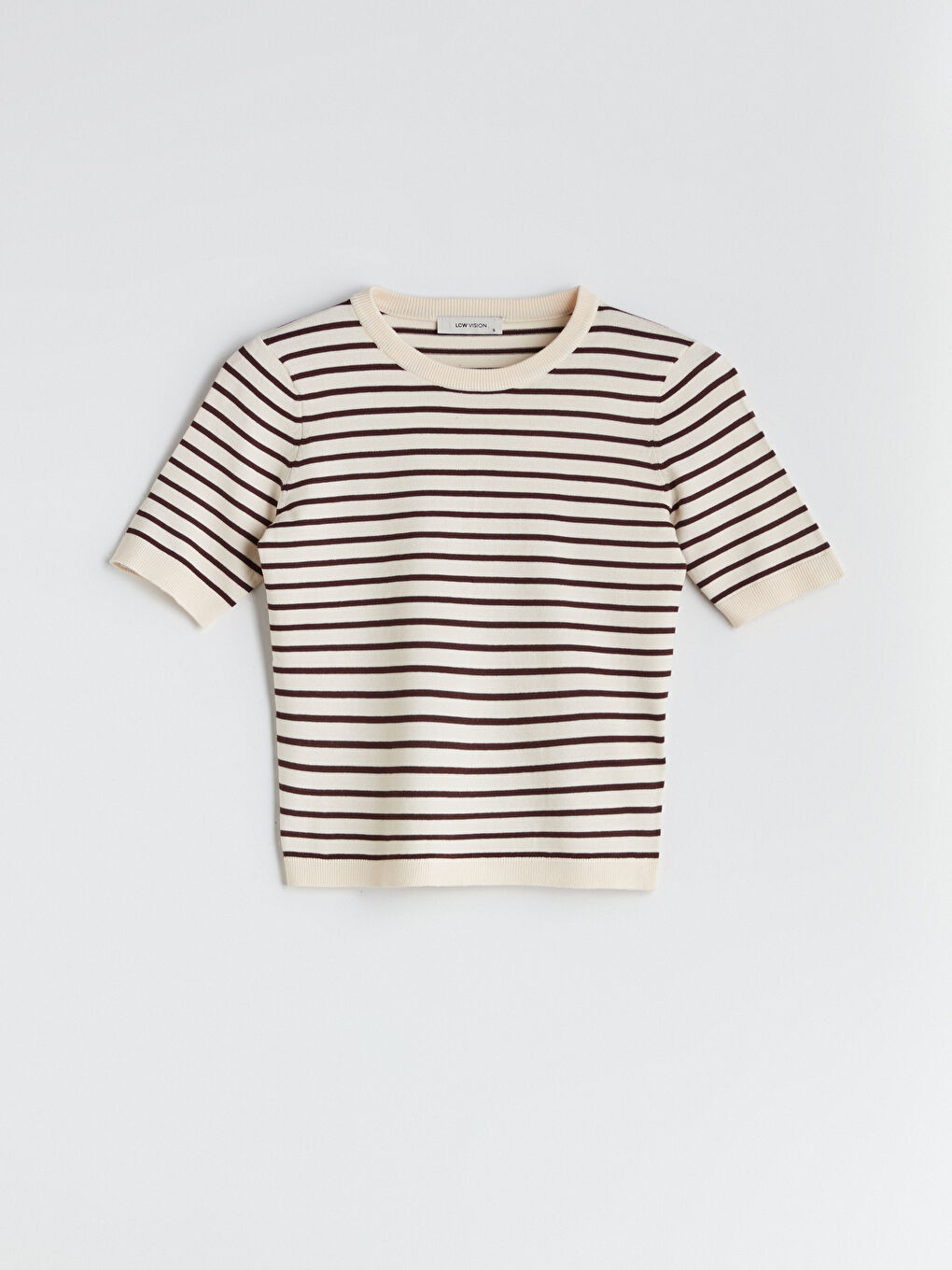 LCW Vision Crew Neck Striped Women's Knitwear Sweater -W56042Z8-LEW