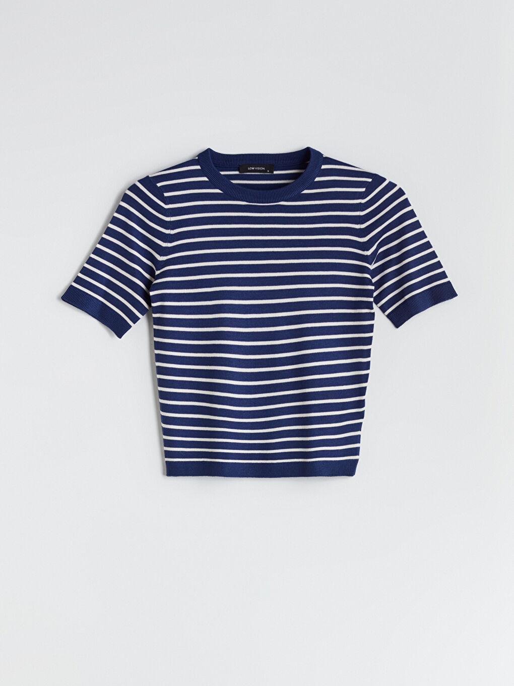 LCW Vision Crew Neck Striped Women's Knitwear Sweater -W56042Z8-LGS
