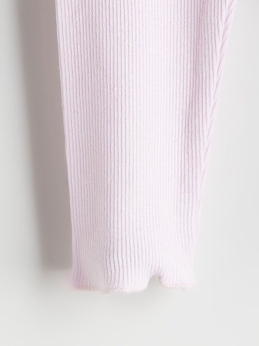 Lila Beli Lastikli Kız Bebek Tayt 2'li-5