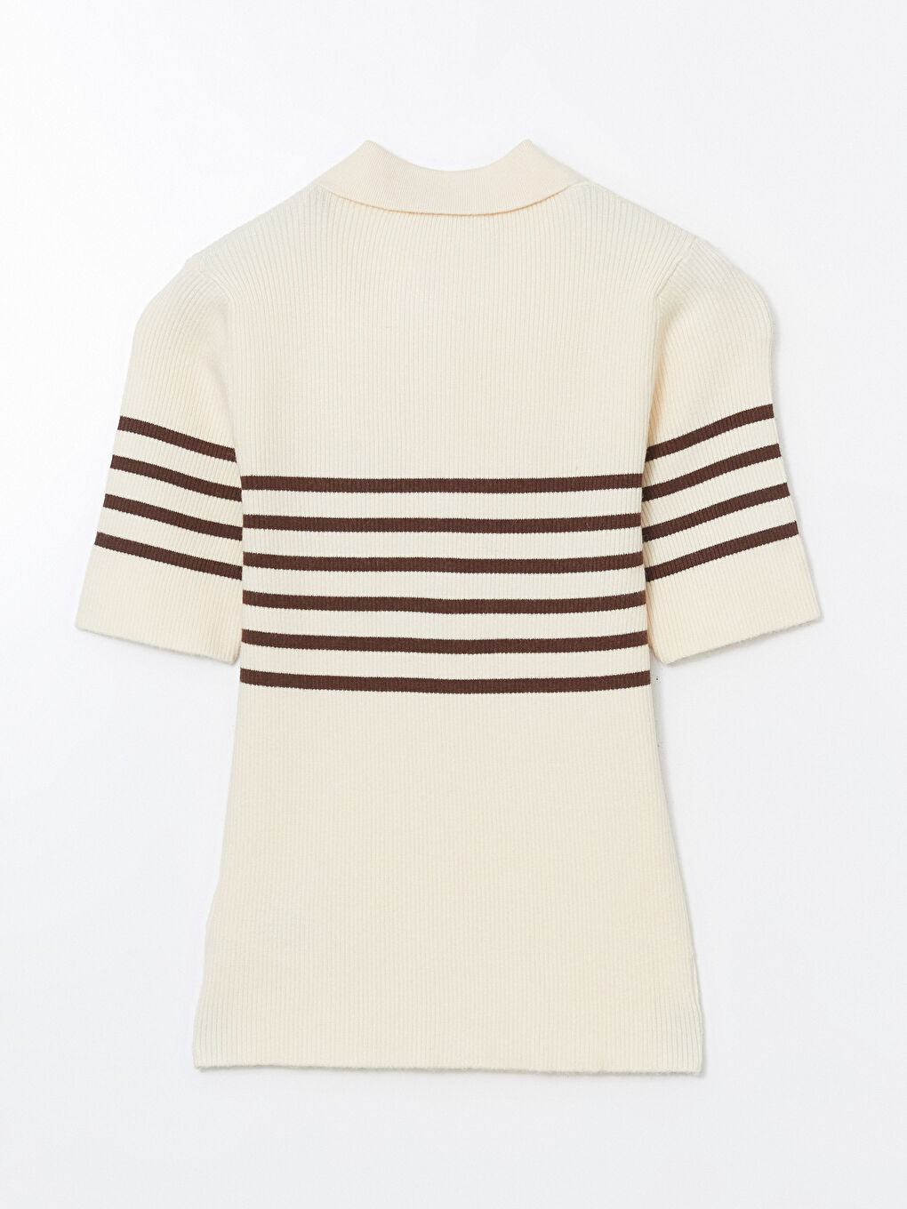 LCW Vision Polo Neck Striped Women's Knitwear Sweater -W56057Z8-LKM