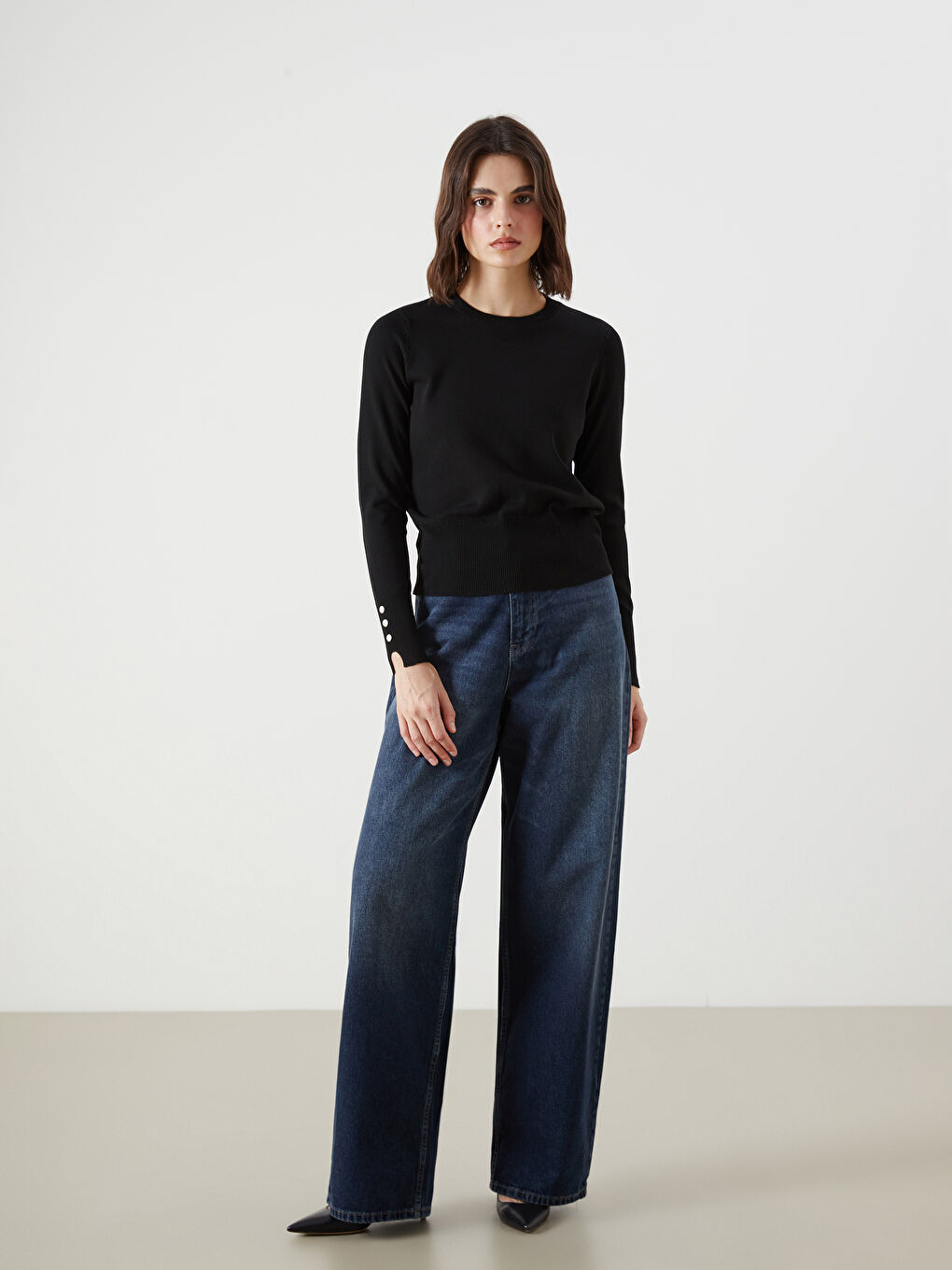 LCW Vision Crew Neck Women's Sweater -W56061Z8-CVL