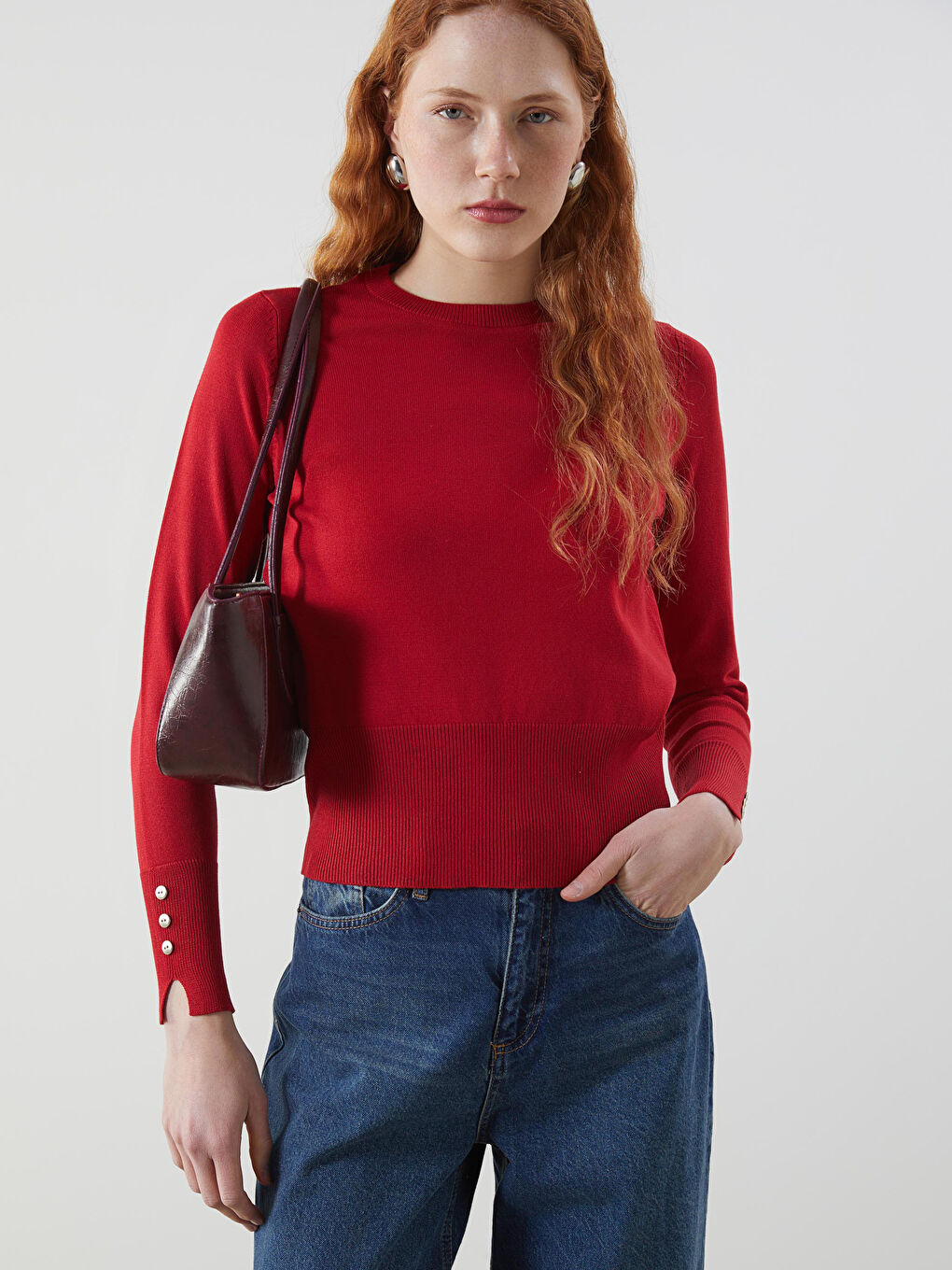 LCW Vision Woman ORANGE Jumper -W56061Z8-R22