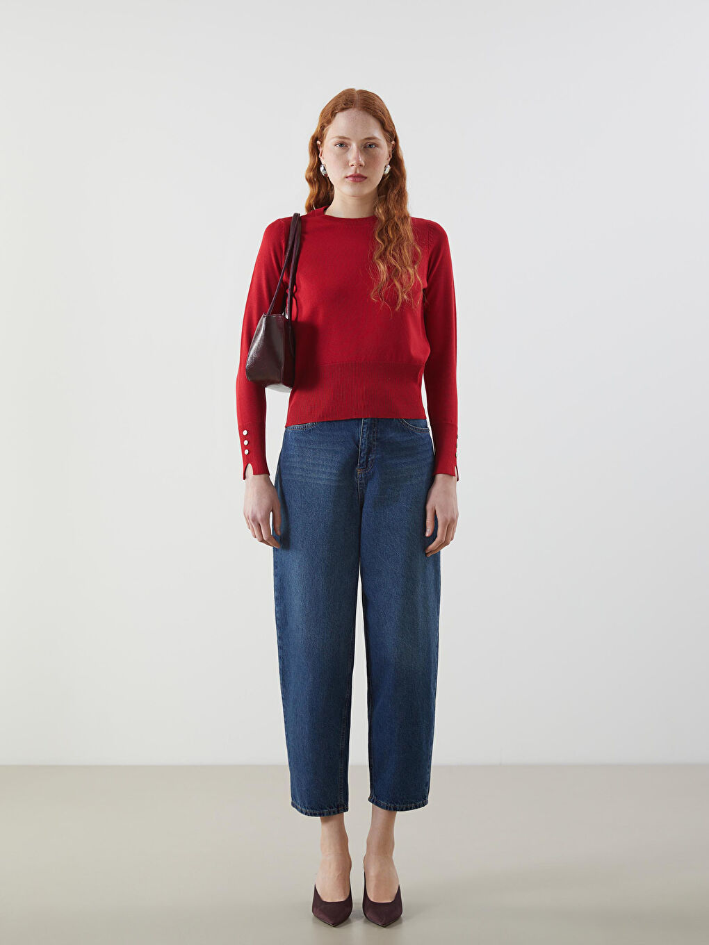 LCW Vision Woman ORANGE Jumper -W56061Z8-R22