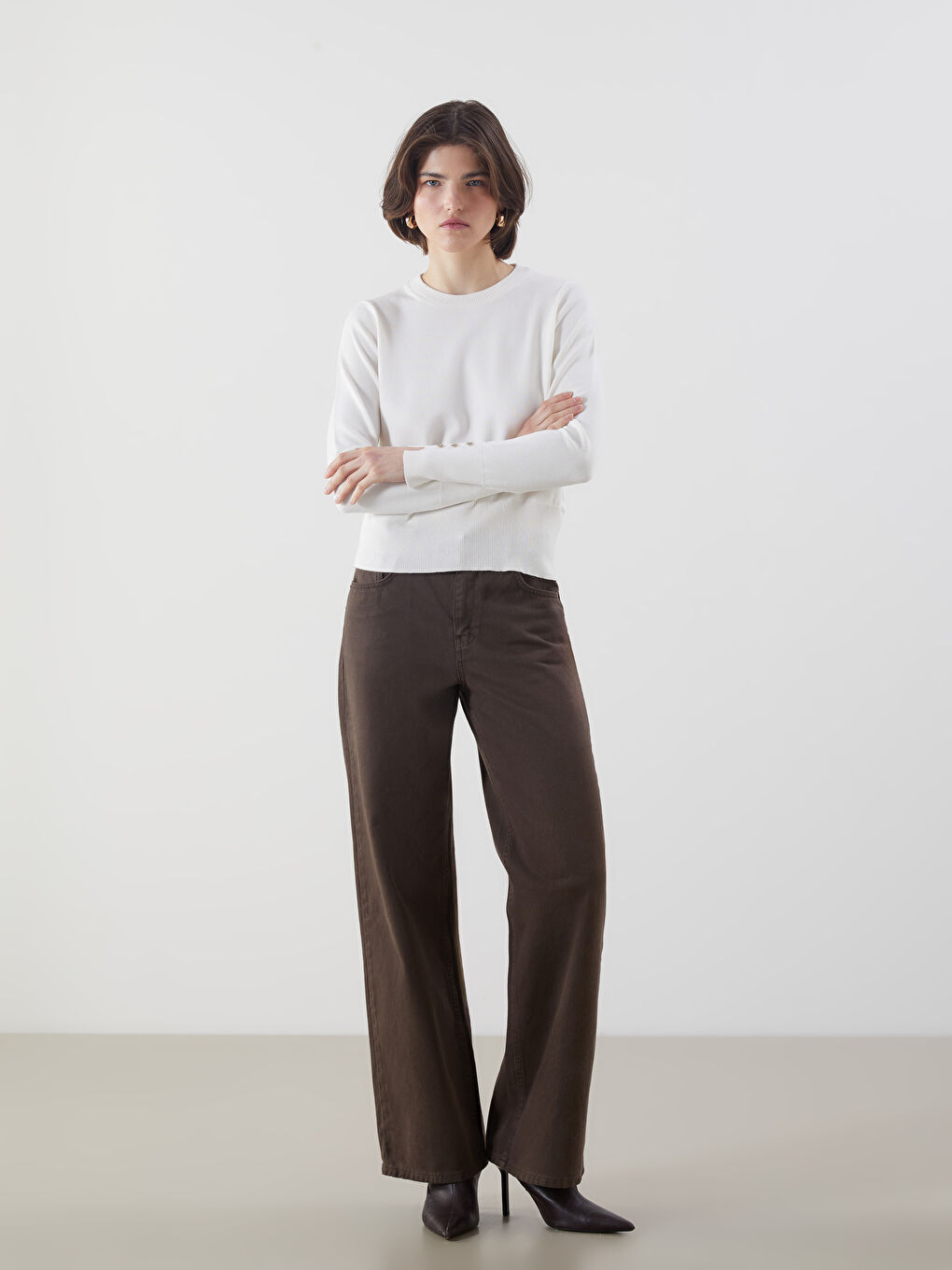 LCW Vision Woman ECRU Jumper -W56061Z8-FDU