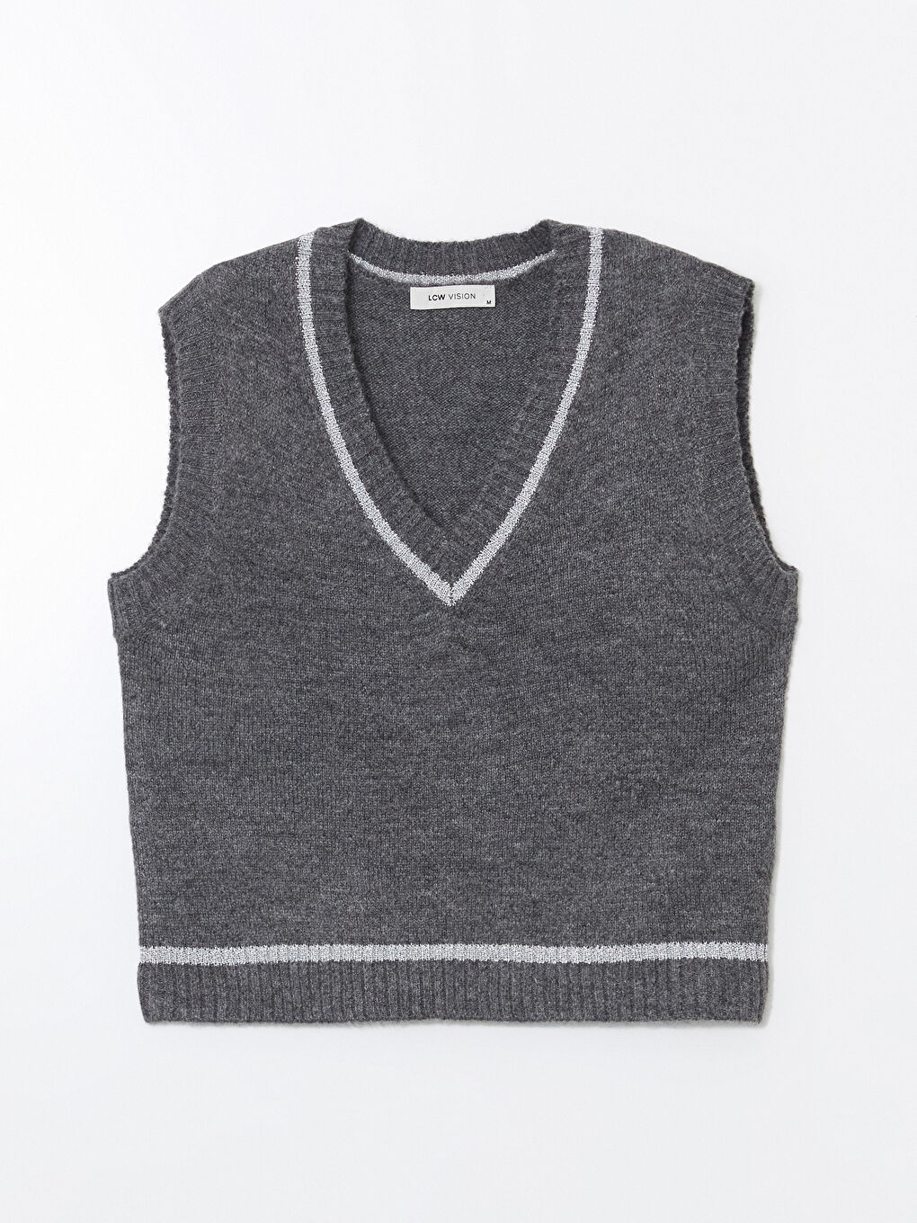 LCW Vision Woman ANTHRACITE Sweater Vest -W56068Z8-D5D
