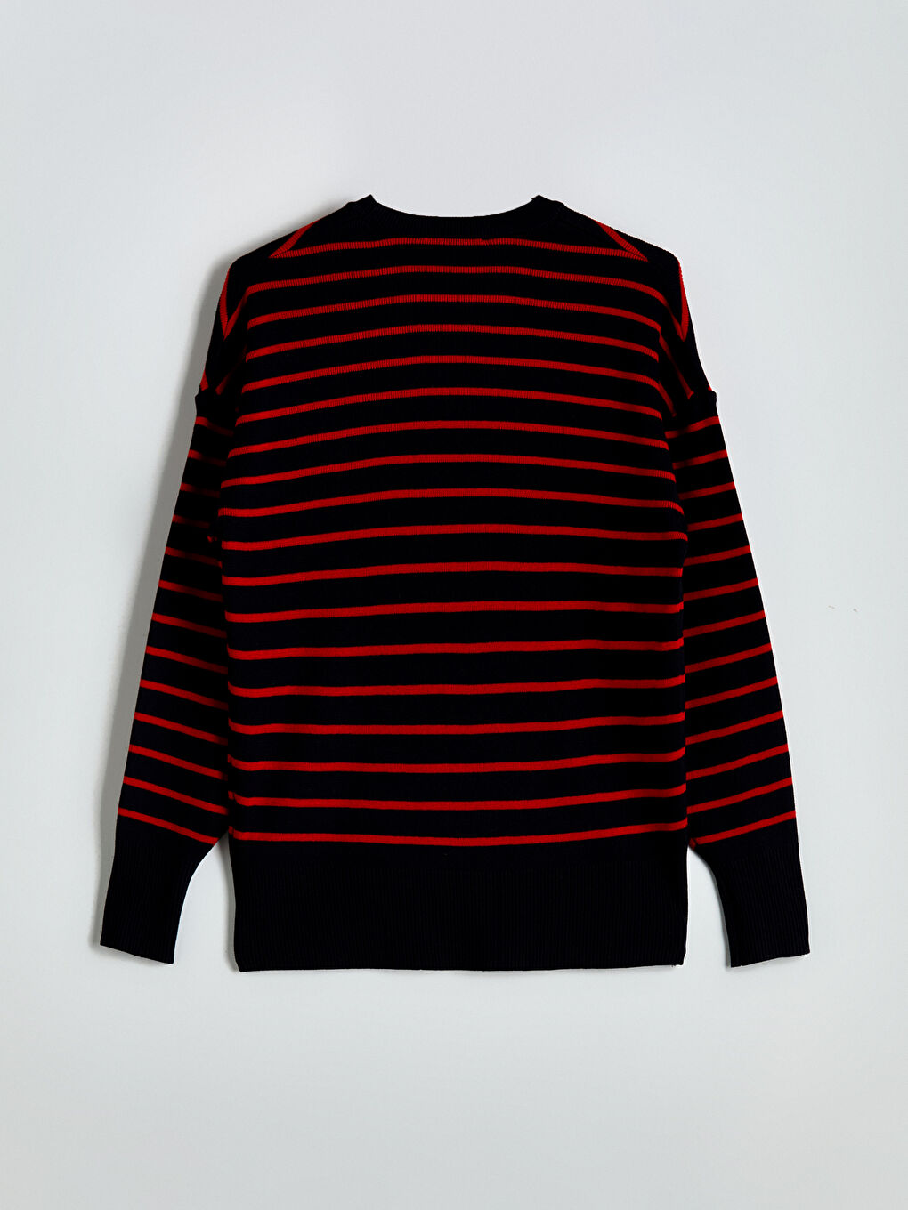 LCW Vision Crew Neck Striped Women's Knitwear Sweater -W56069Z8-E48