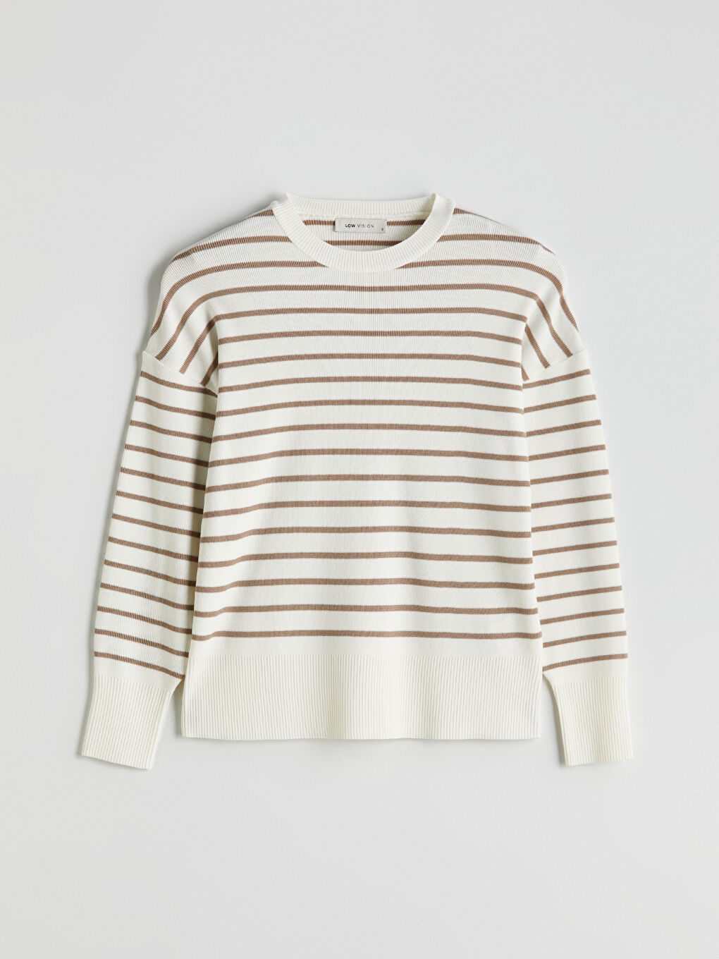 LCW Vision Crew Neck Striped Women's Knitwear Sweater -W56069Z8-ELZ