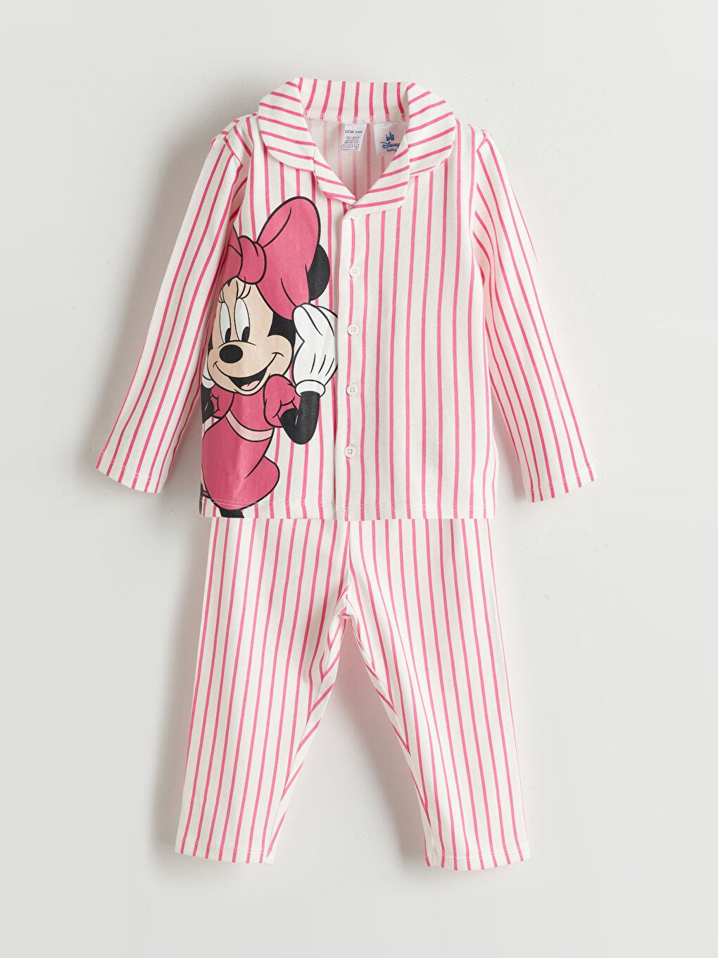 LCW baby Minnie Mouse Printed Baby Girls' Pyjama Set -W56085Z1-LRA