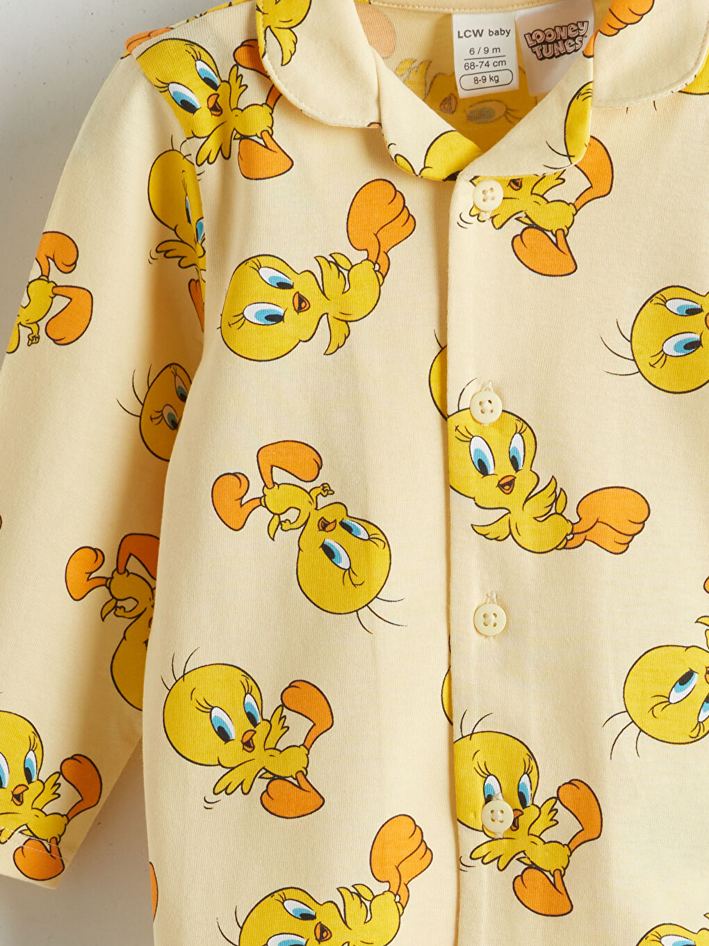 LCW baby Tweety Printed Baby Girls' Pyjama Set -W56086Z1-LU9