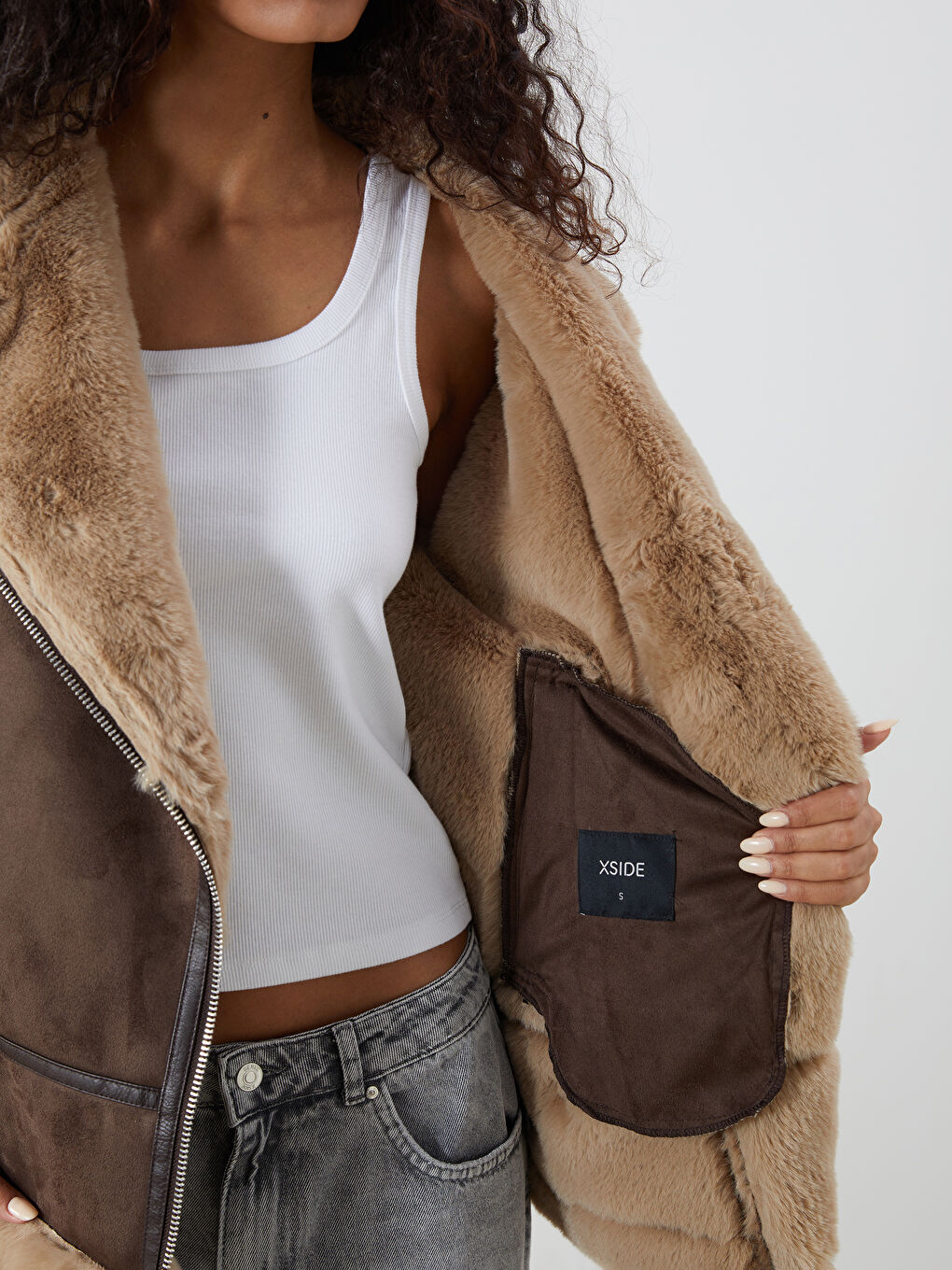 Әйелдер қоңыр Күртке-3