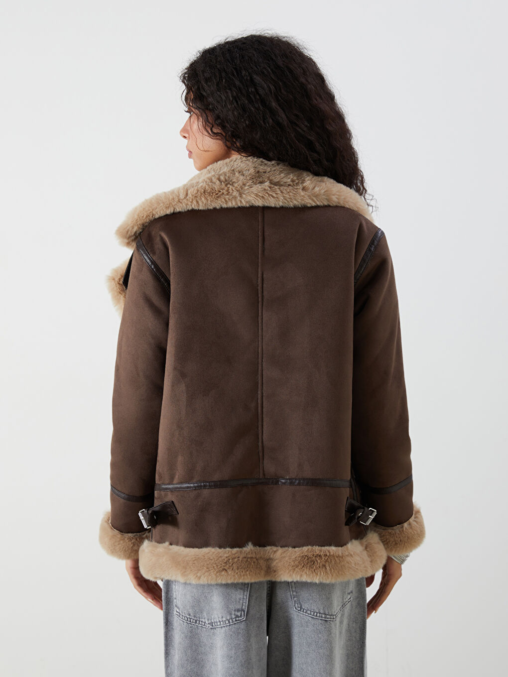 Әйелдер қоңыр Күртке-4