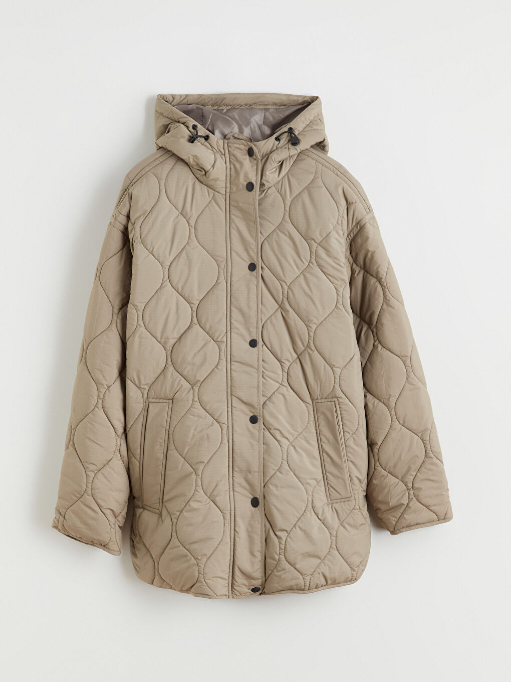Hooded Quilted Oversize Women's Puffer Coat