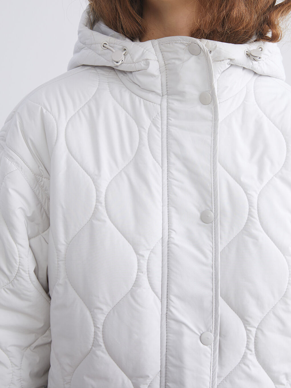 Hooded Quilted Oversize Women's Puffer Coat-2