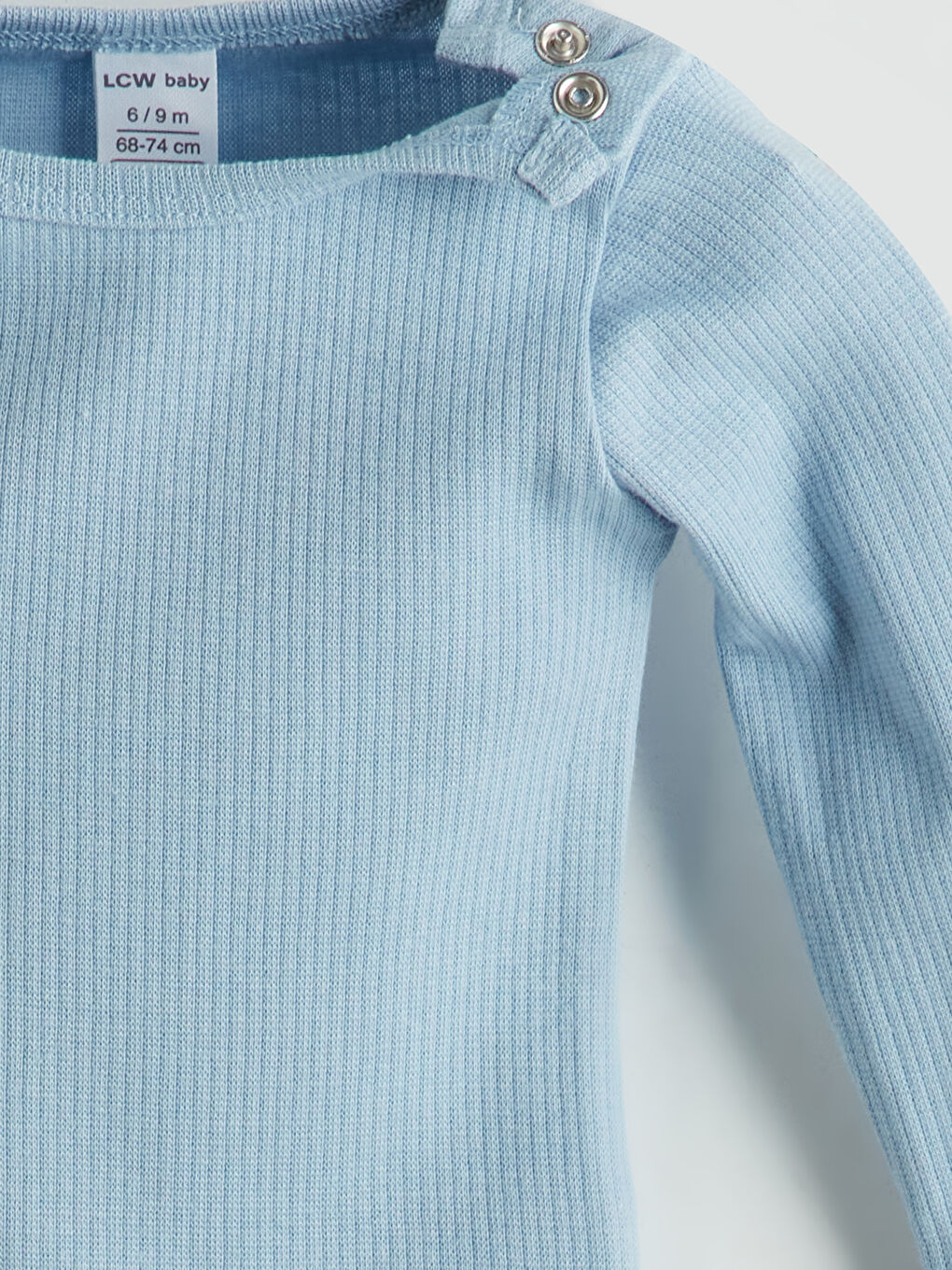 Mavi Basic Erkek Bebek Çıtçıtlı Body-2