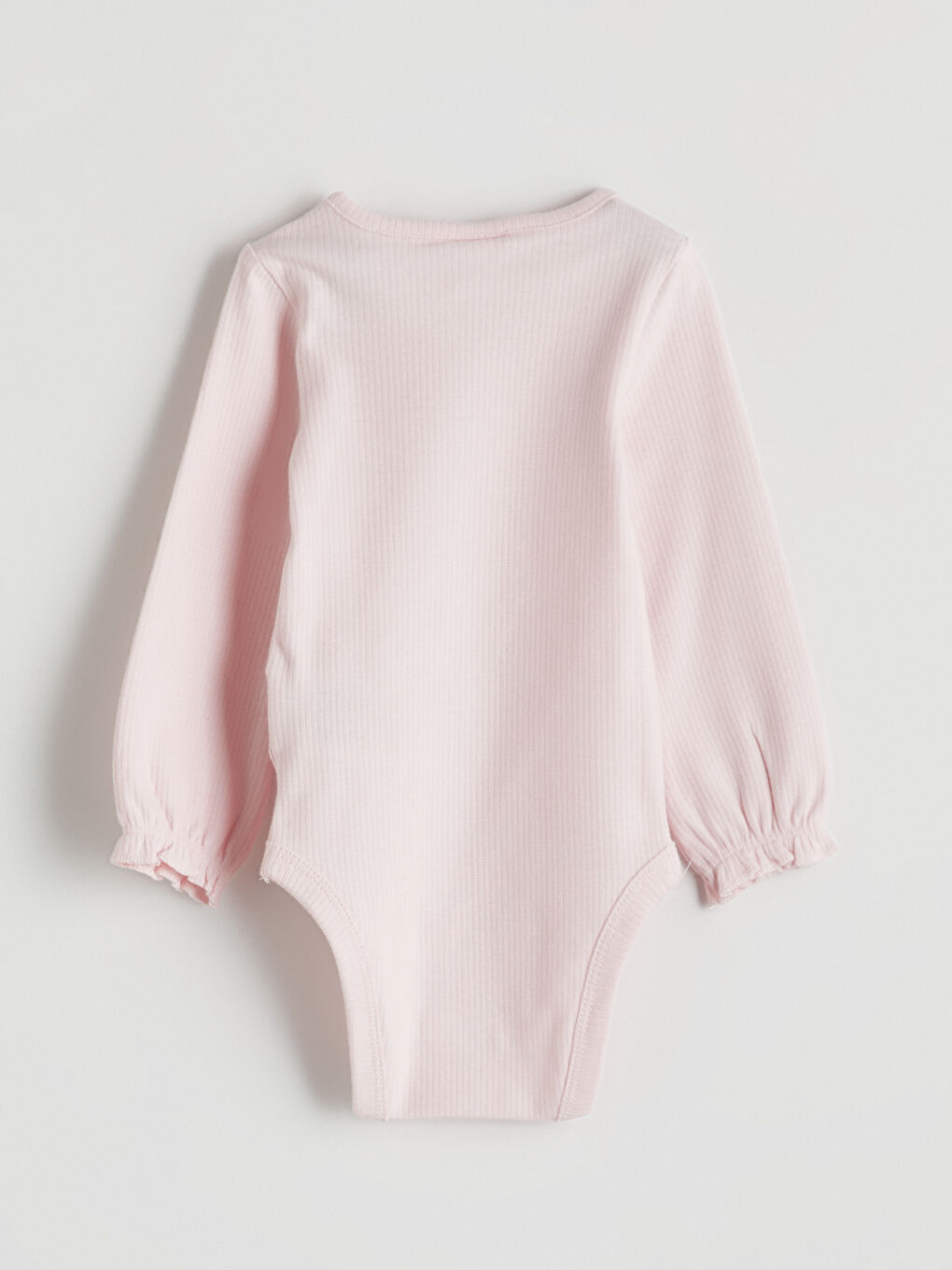 Pembe Bisiklet Yaka Basic Kız Bebek Çıtçıtlı Body-2