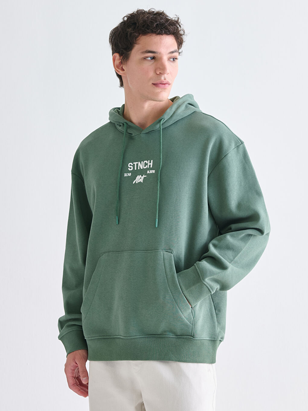 Long Sleeve Printed Men's Hoodie