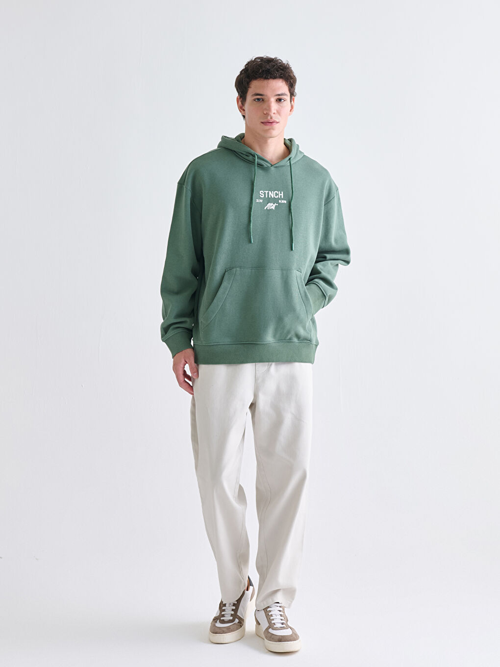 Long Sleeve Printed Men's Hoodie-1