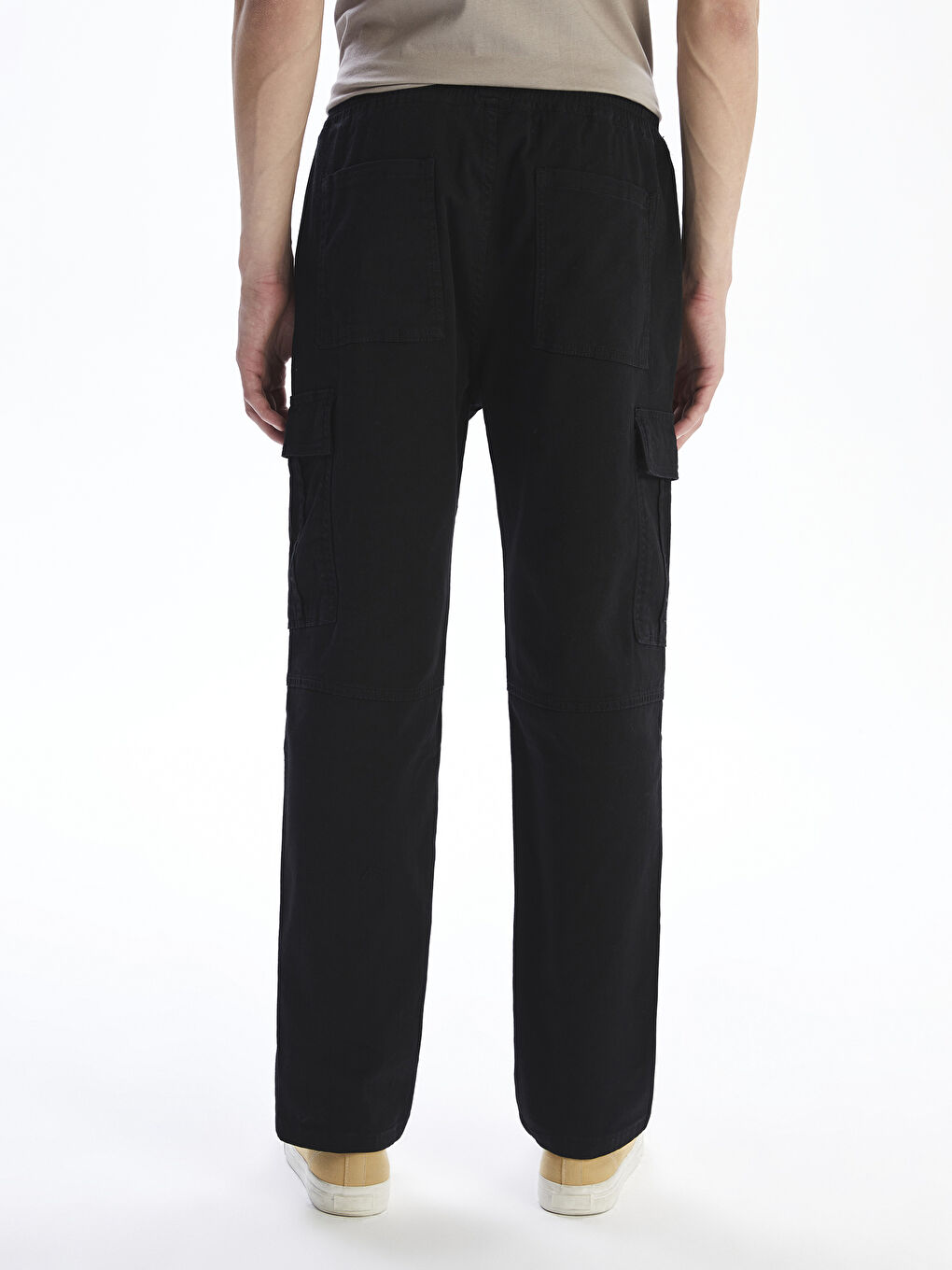 بنطال كارغو تويل بمقاس مريح للرجال-3