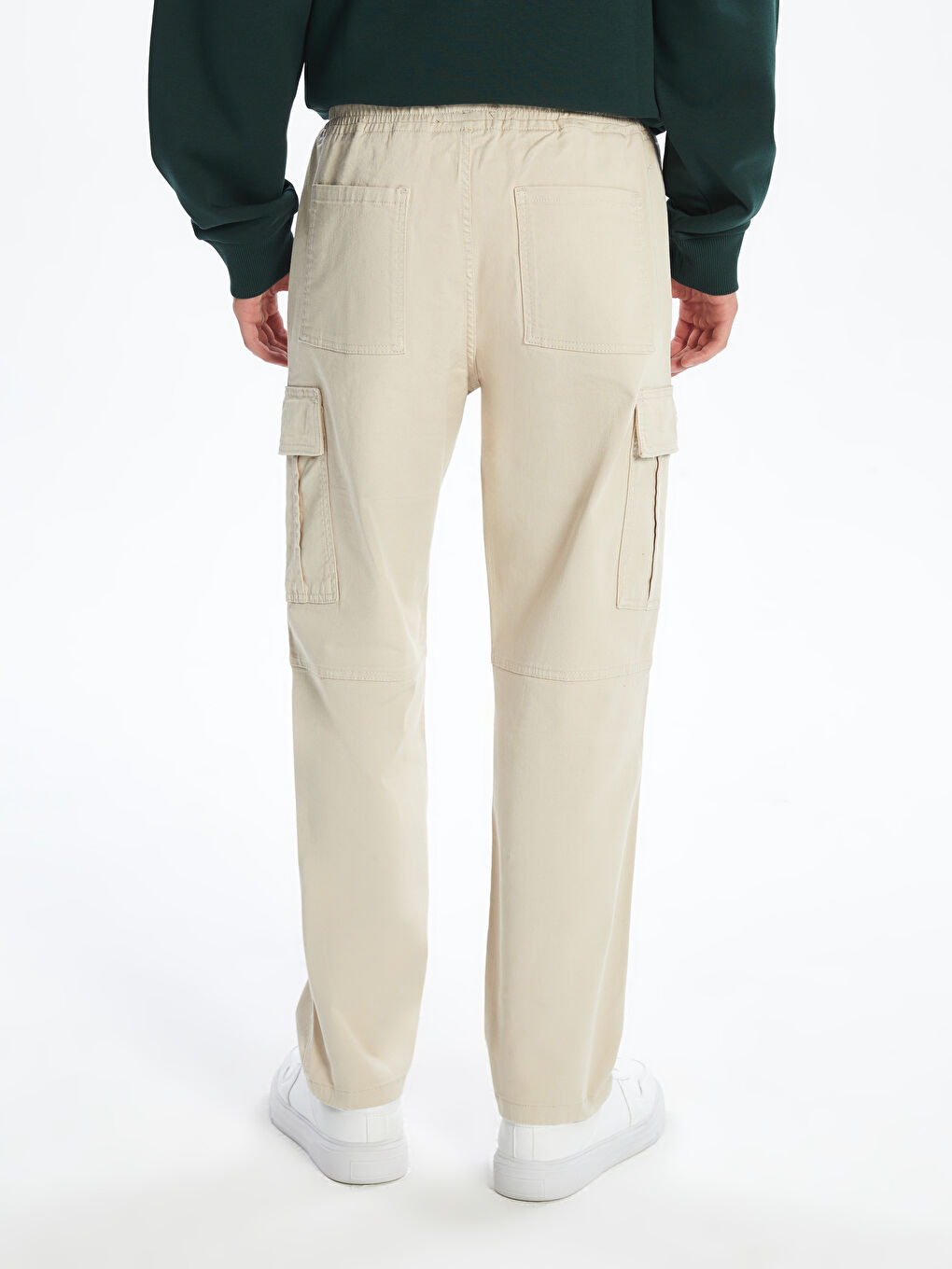 Relaxed Fit Twill Men's Cargo Trousers-3