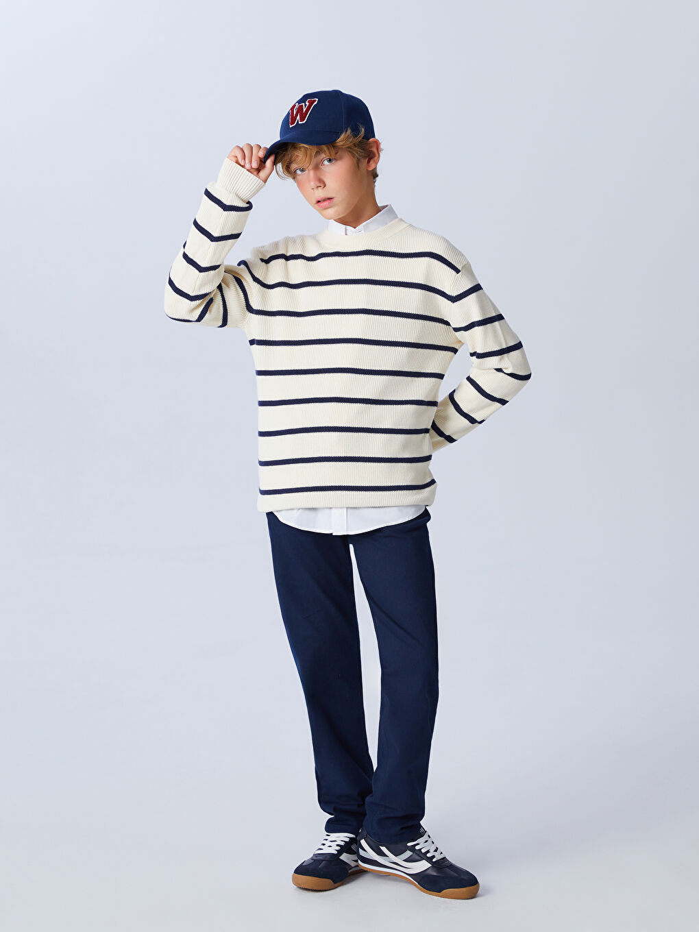LCW Kids Slim Fit Boys' Trousers -W56147Z4-HRC