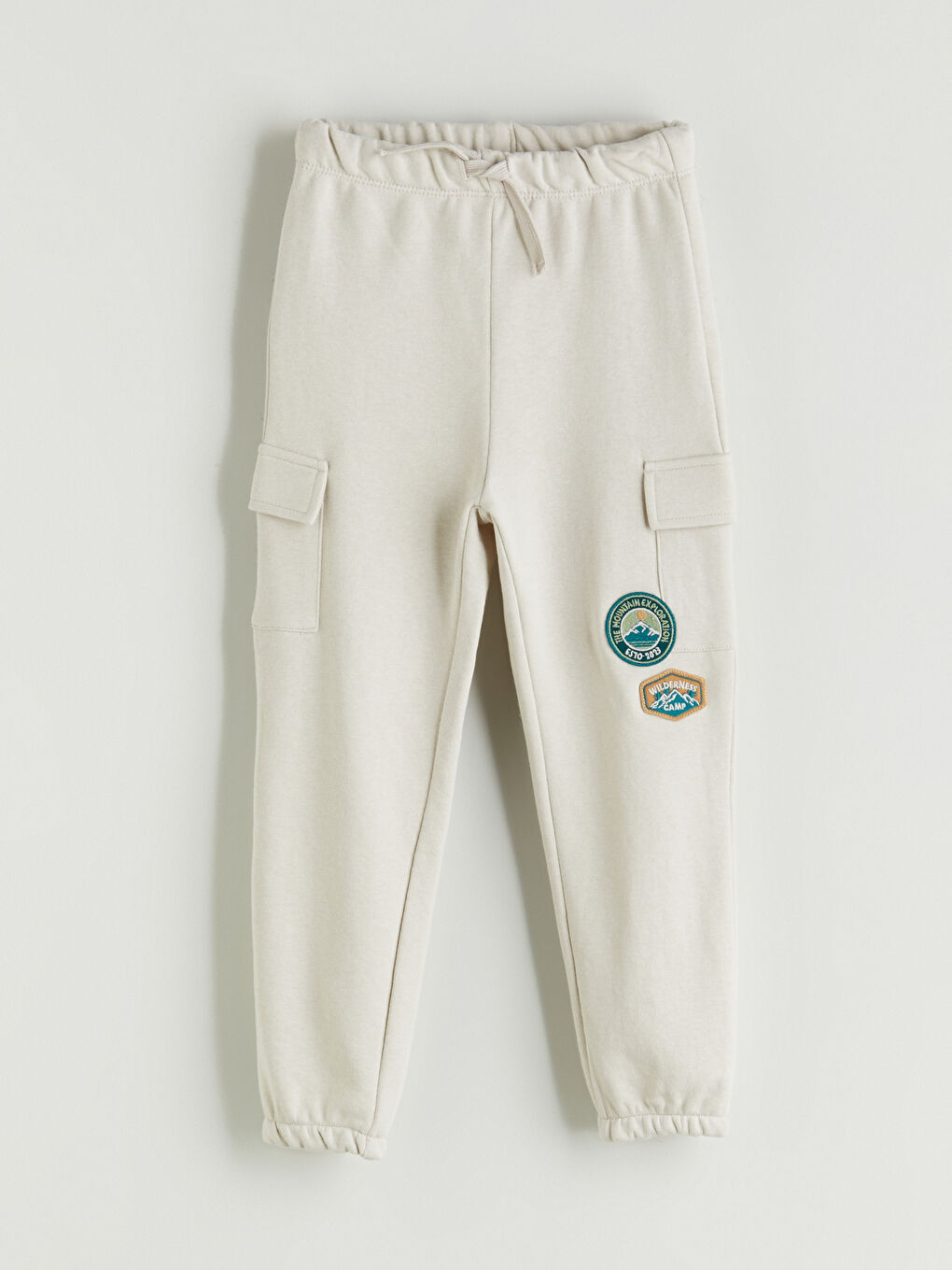Boys' Jogger Sweatpants with Elastic Waist and Embroidery-2