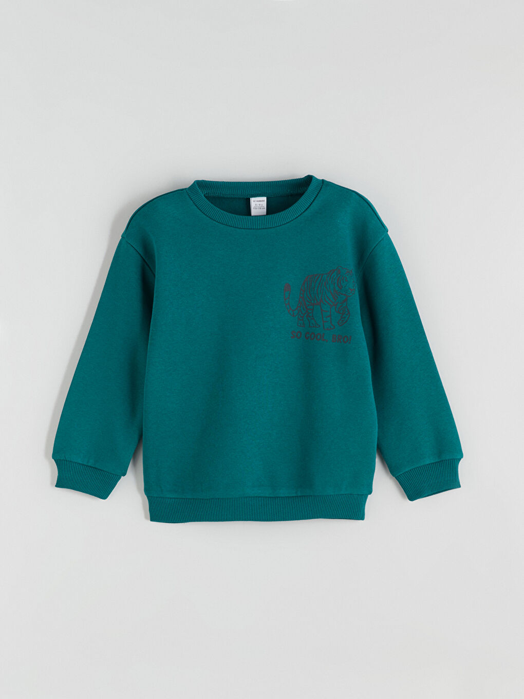 Yeşil Baskılı Erkek Çocuk Sweatshirt