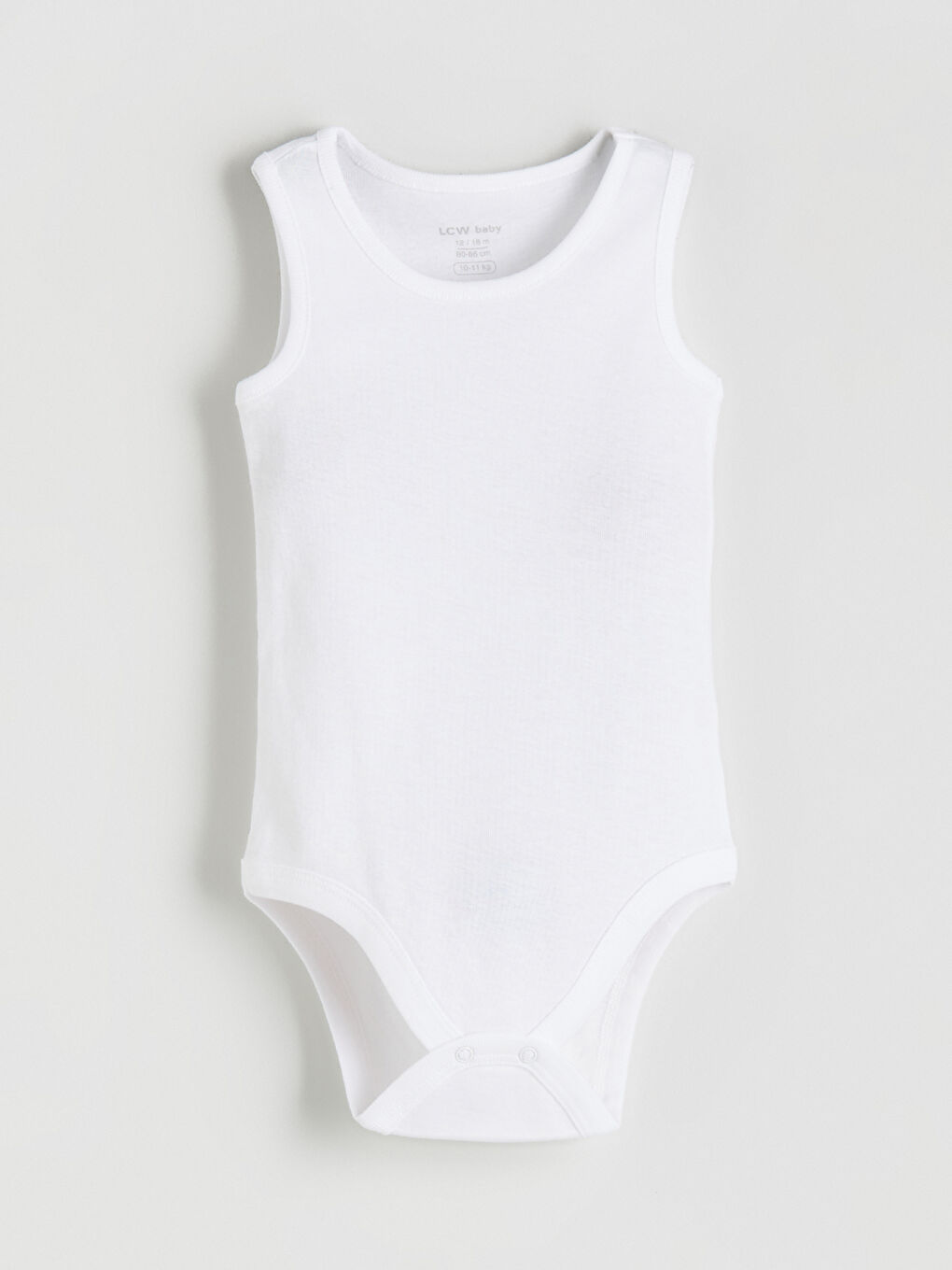 Ekru Bisiklet Yaka Kız Bebek Çıtçıtlı Body