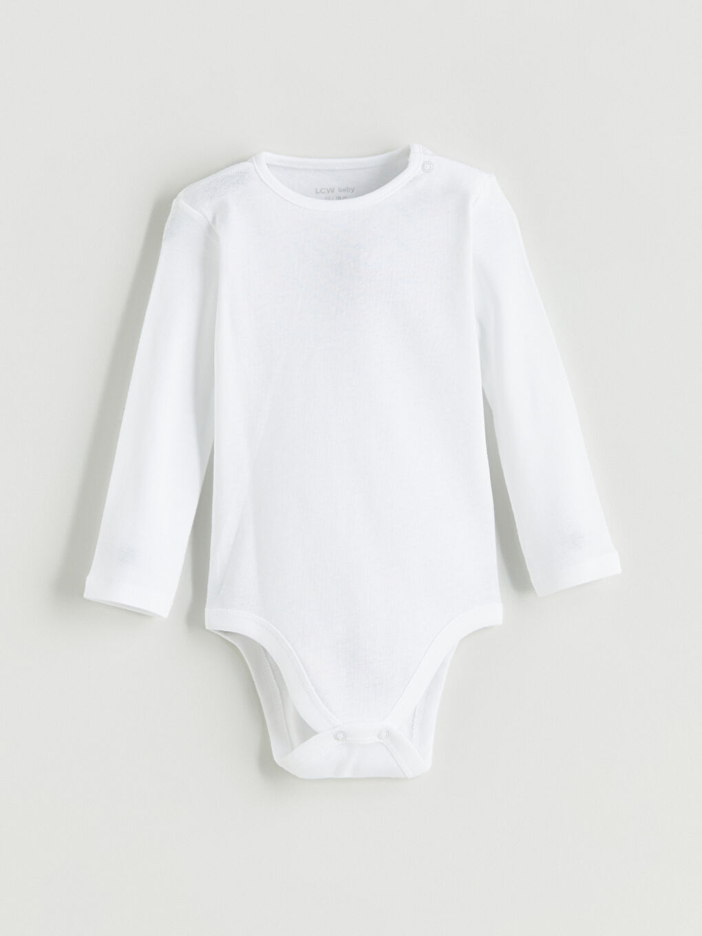 Ekru Bisiklet Yaka Basic Kız Bebek Çıtçıtlı Bodysuit 2'li-4