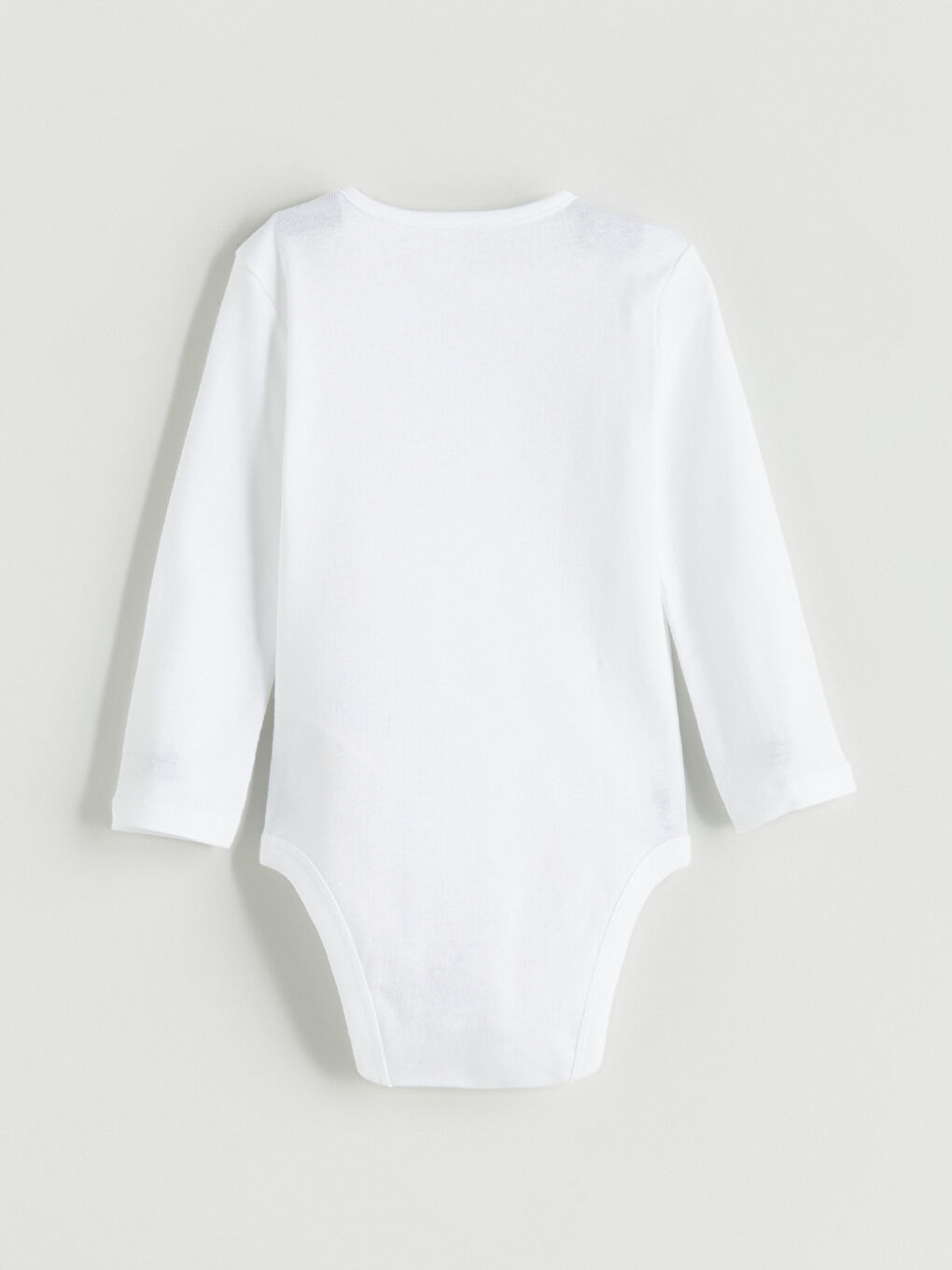 Ekru Bisiklet Yaka Basic Kız Bebek Çıtçıtlı Bodysuit 2'li-6