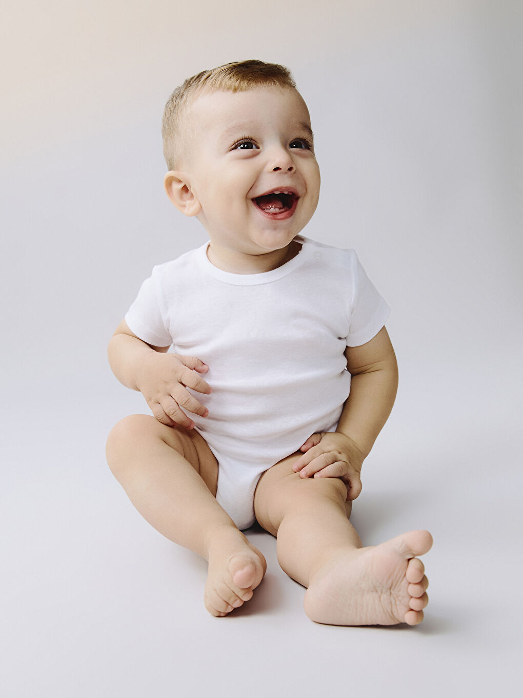 Ekru Basic Erkek Bebek Çıtçıtlı Body 3'lü-6